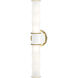 Kane Wall Sconce Wall Light in Modern Brass, Matte Daisy