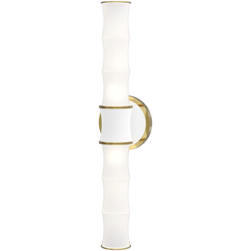 Kane Wall Sconce Wall Light in Modern Brass, Matte Daisy