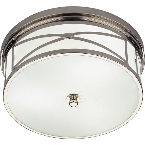 Chase 3 Light 15 inch Polished Nickel Flushmount Ceiling Light