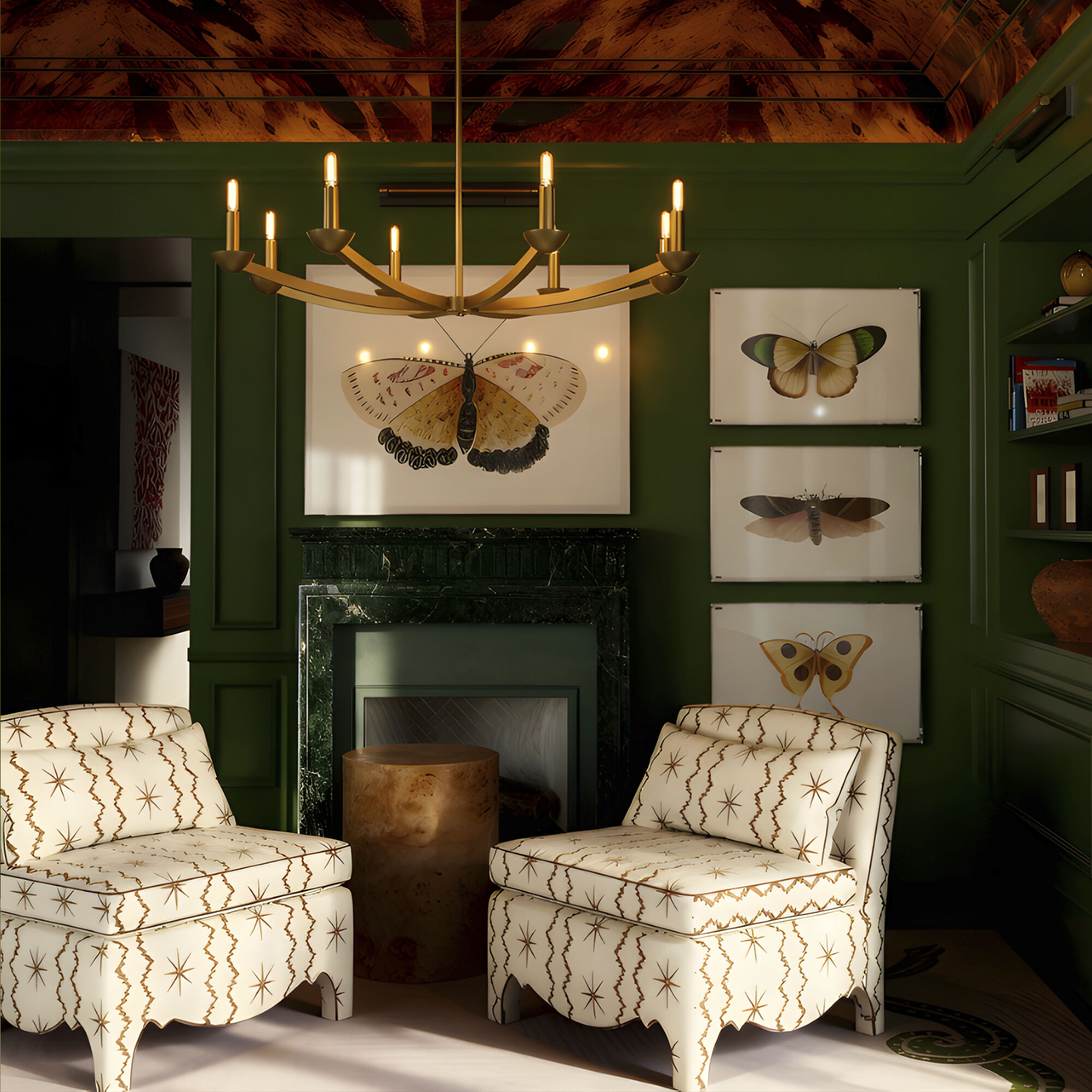 Goldie 8 Light 38 inch Lacquered Burnished Brass Chandelier Ceiling Light