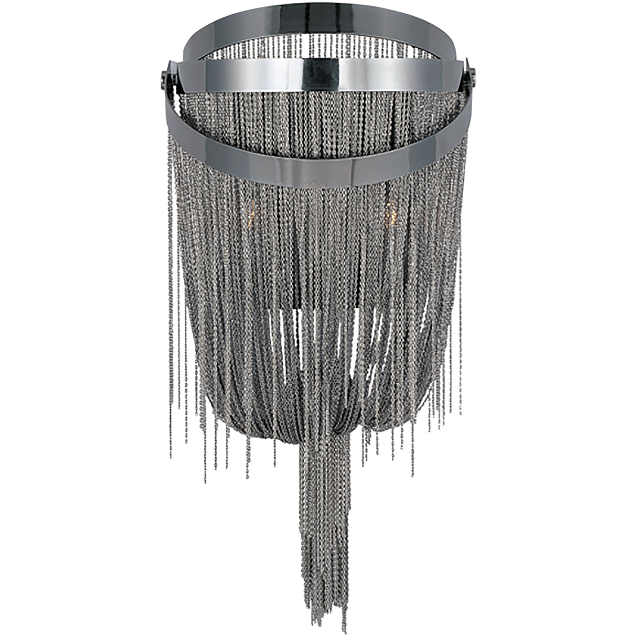 Mystic 2 Light 10 inch Black Chrome Wall Sconce Wall Light