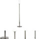 Rico Espinet Nina 70.5 inch 150 watt Polished Nickel Torchiere Portable Light