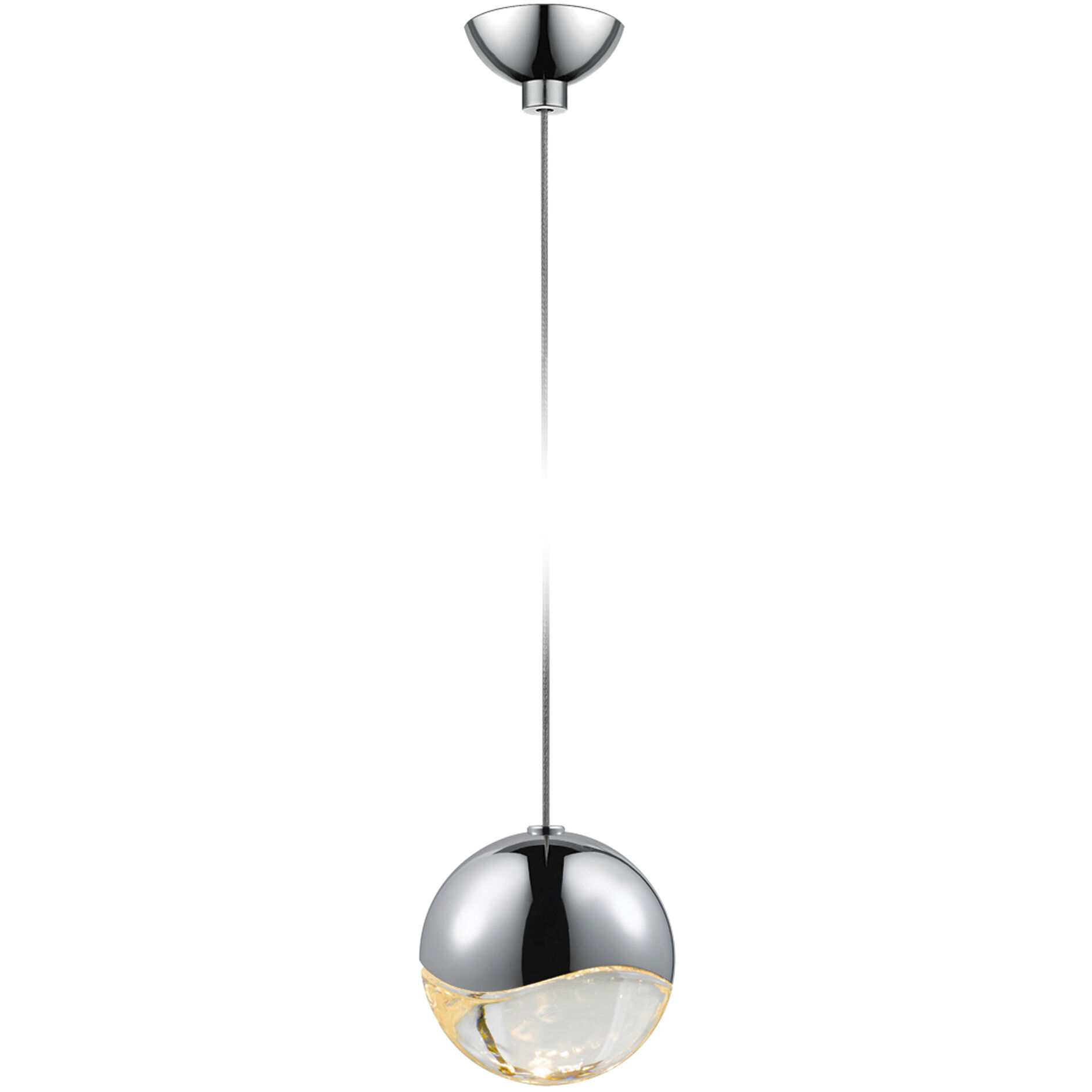 Grapes LED 3.25 inch Polished Chrome Pendant Ceiling Light in Medium