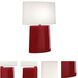 Victor 26.25 inch 100 watt Oxblood Table Lamp Portable Light