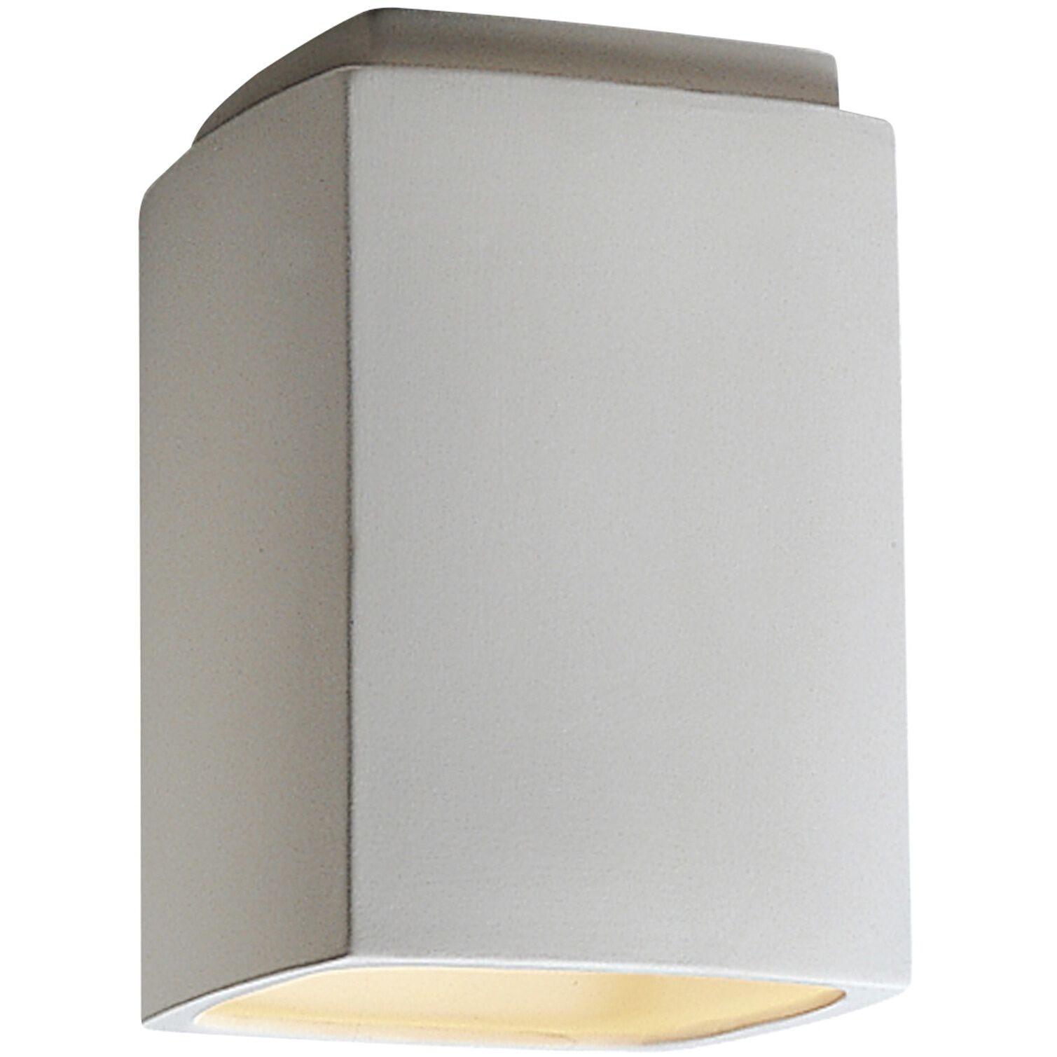 Radiance Rectangle LED 6.5 inch Vanilla Gloss Flush-Mount Ceiling Light