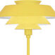 Pierce 60.38 inch 150 watt Canary Yellow Floor Lamp Portable Light
