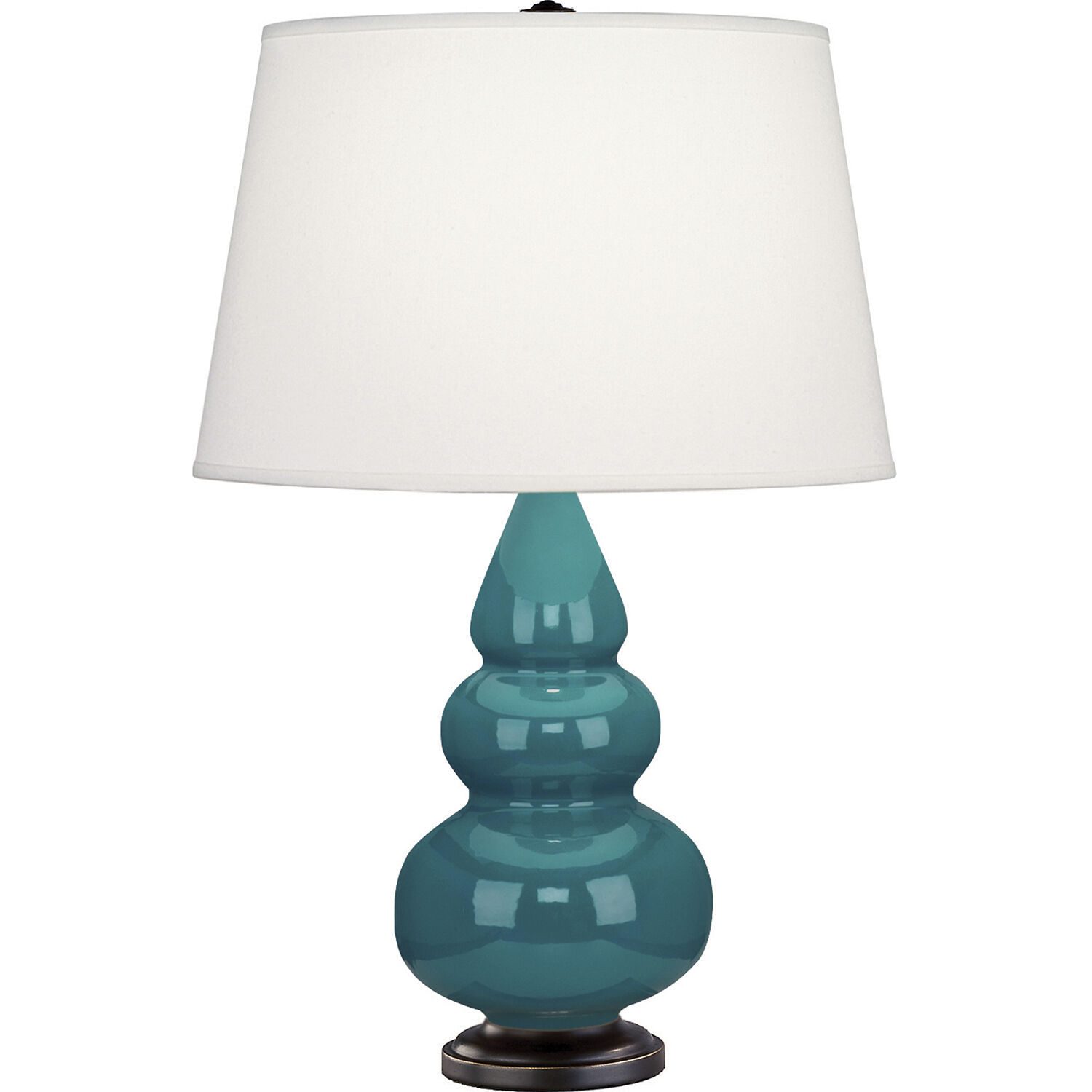 Small Triple Gourd 24.38 inch 150 watt Peacock Accent Lamp Portable Light in Deep Patina Bronze