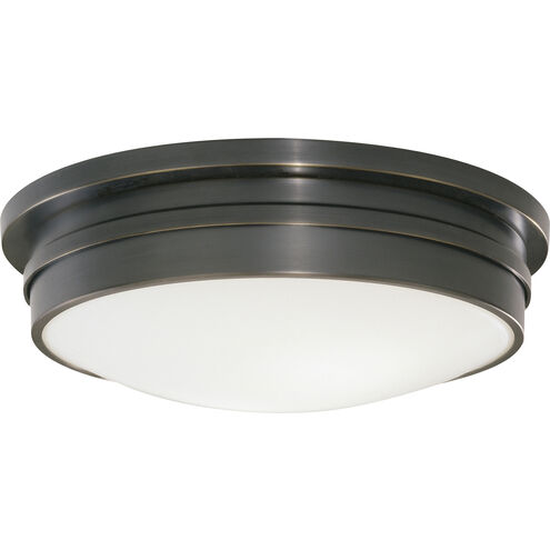 Roderick 3 Light 17 inch Deep Patina Bronze Flushmount Ceiling Light