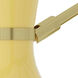 Clare 1 Light 7 inch Sunset Yellow with Modern Brass Adjustable Armed Wall Sconce Wall Light