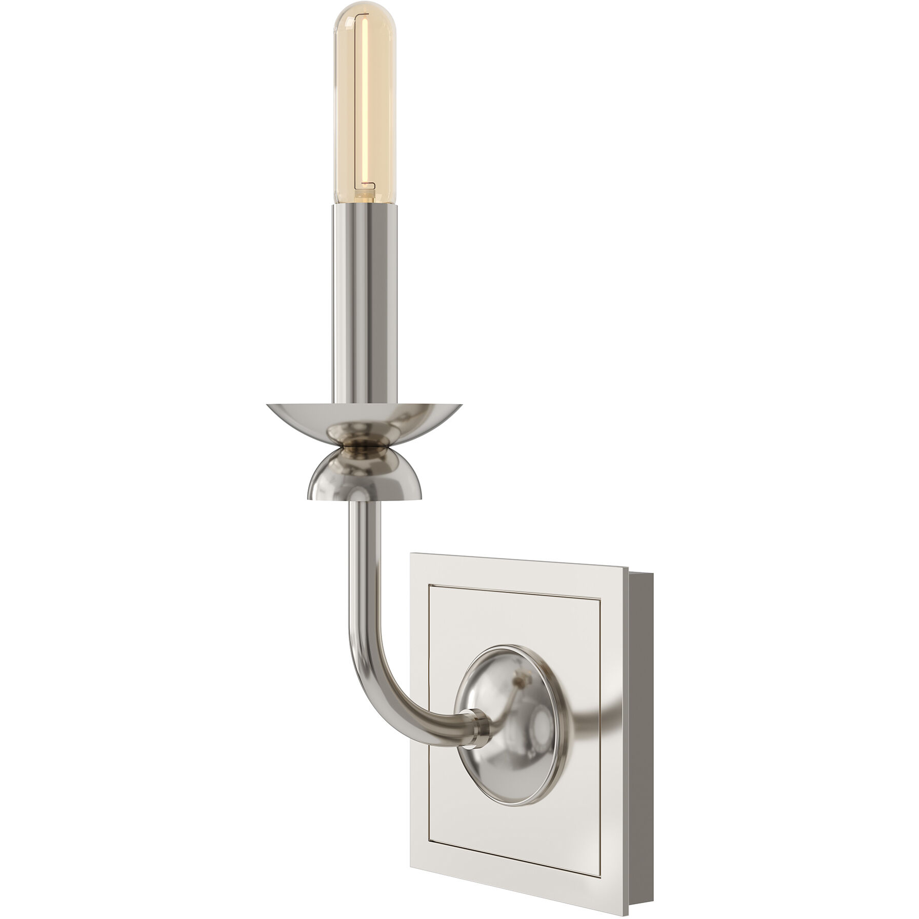 William 1 Light 5.25 inch Polished Nickel Wall Sconce Wall Light
