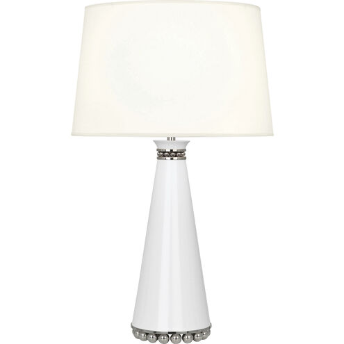Pearl 29.38 inch 150.00 watt Lily Table Lamp Portable Light in Polished Nickel, Fondine