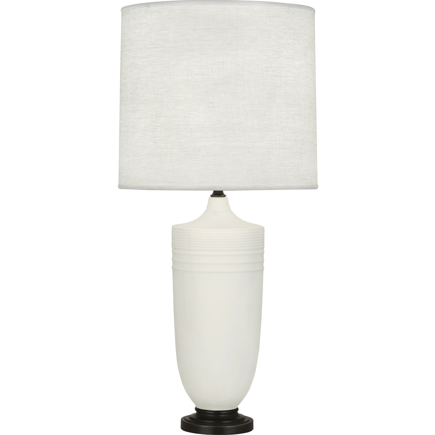 Michael Berman Hadrian 28.75 inch 150 watt Matte Lily Table Lamp Portable Light in Deep Patina Bronze