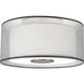 Saturnia 2 Light 15 inch Stainless Steel Flushmount Ceiling Light