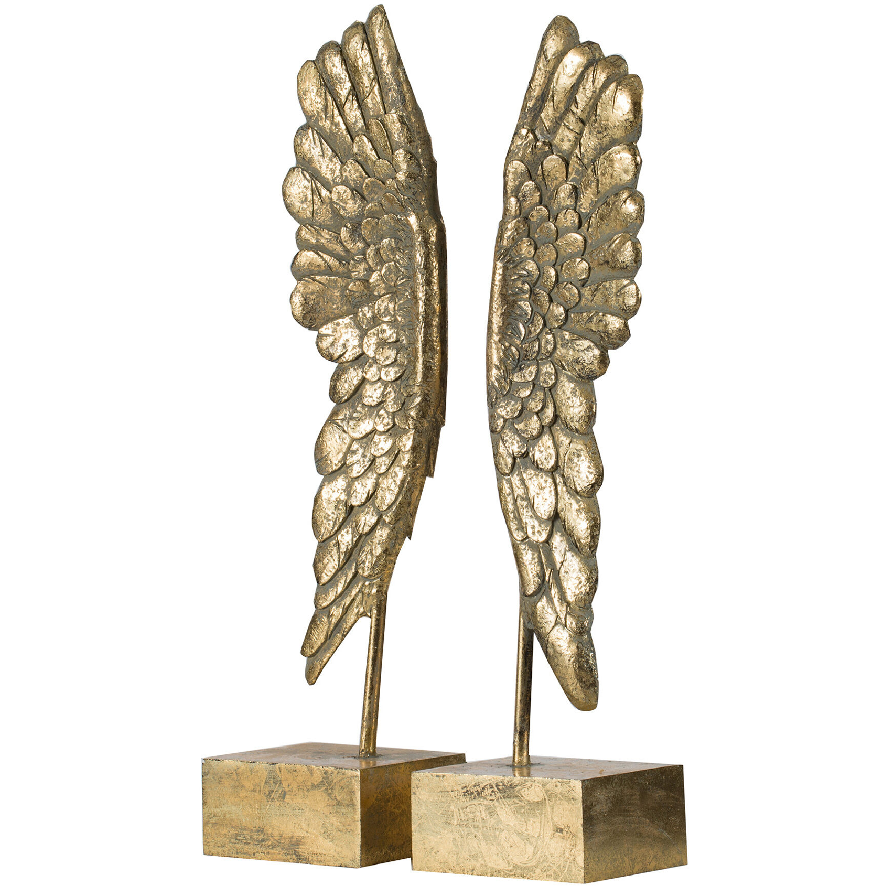 Wing 9.9 X 4.1 inch Gold Book Ends
