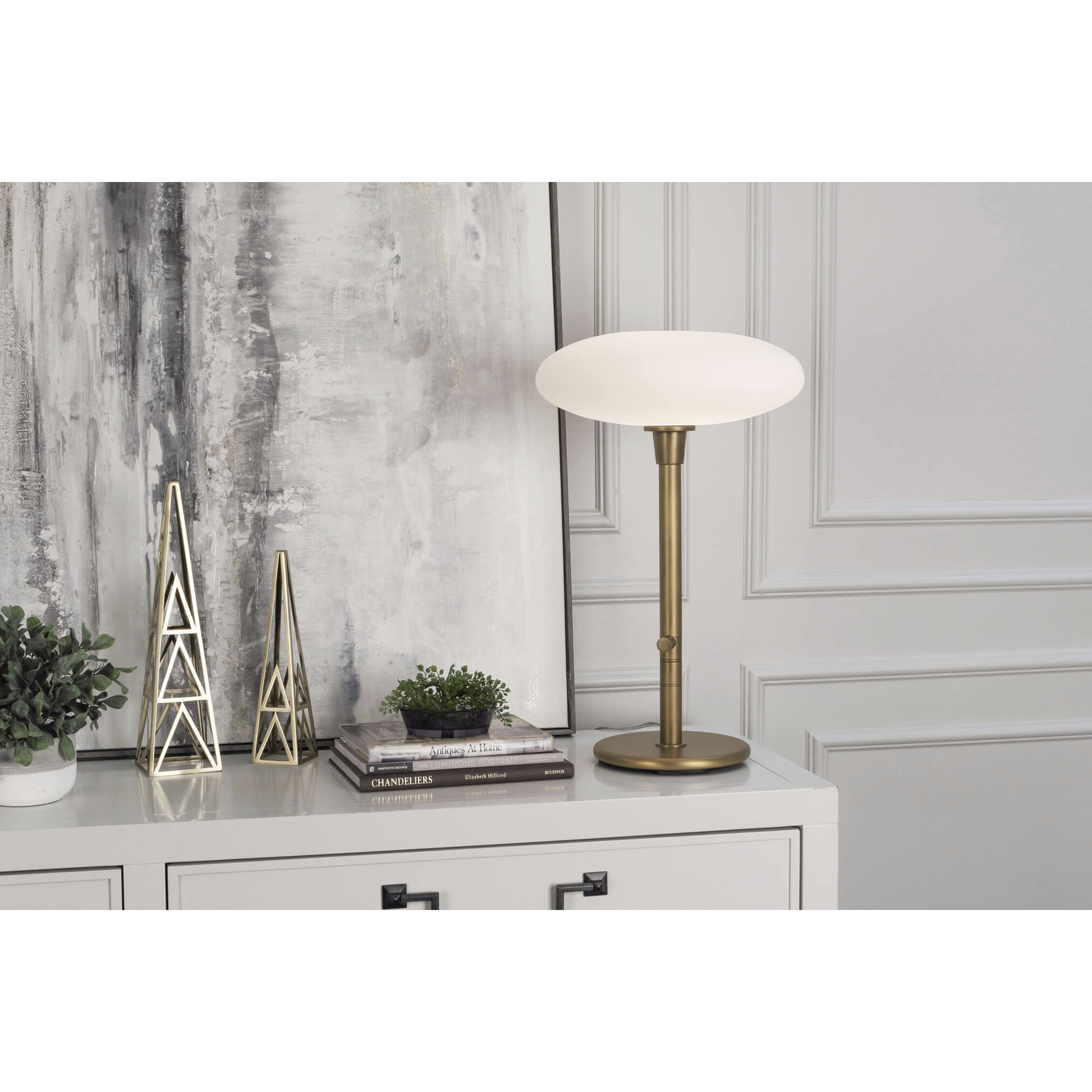 Rico Espinet Ovo 23 inch 150.00 watt Aged Brass Table Lamp Portable Light