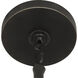 Wheatley 1 Light 6.25 inch Deep Patina Bronze Pendant Ceiling Light in Cased White Glass