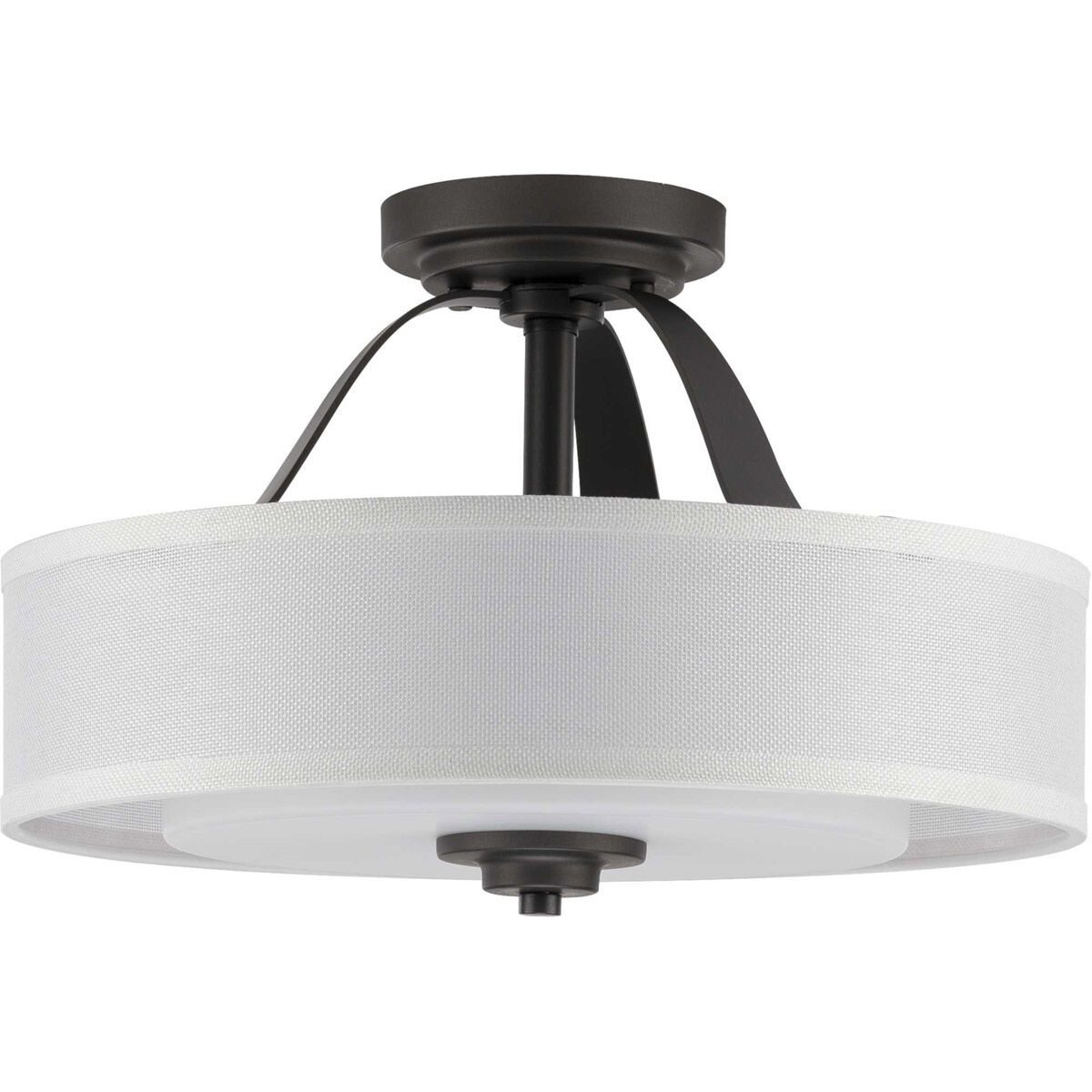 Kene 2 Light 16.00 inch Semi-Flush Mount