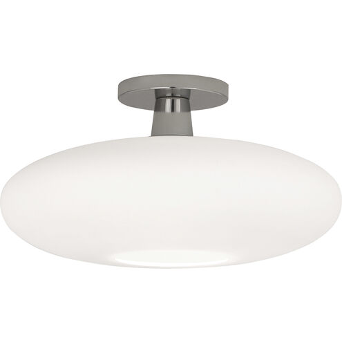 Rico Espinet Ovo 1 Light 15 inch Polished Nickel Flushmount Ceiling Light
