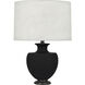 Michael Berman Atlas 25.25 inch 150 watt Matte Dark Coal Table Lamp Portable Light in Deep Patina Bronze