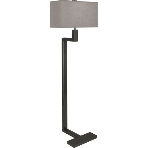 Doughnut 53.25 inch 100.00 watt Deep Patina Bronze Floor Lamp Portable Light in Smoke Gray