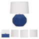 Small Franklin 16.38 inch 60 watt Cobalt Glaze Accent Lamp Portable Light