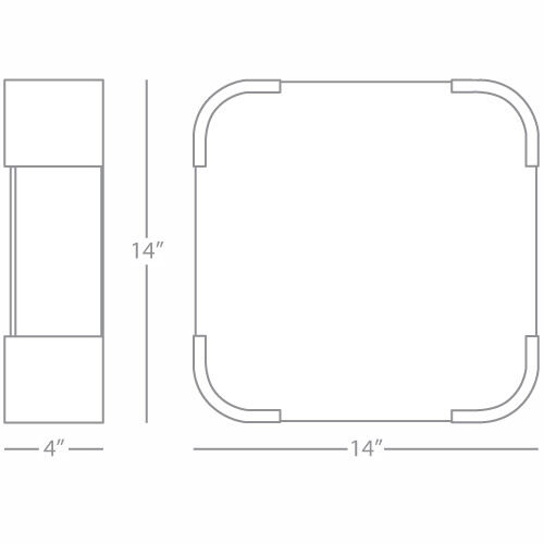 Bryce 3 Light 14 inch Deep Patina Bronze Flushmount Ceiling Light
