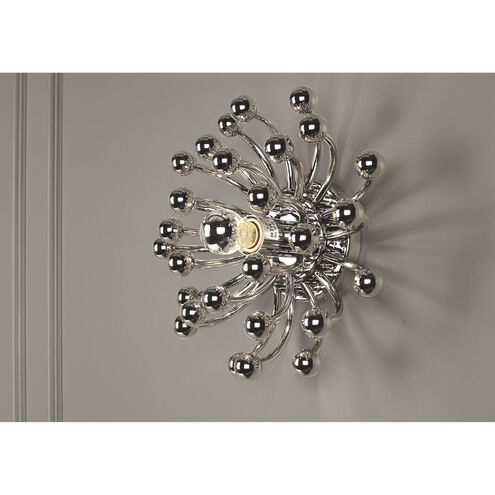 Anemone 1 Light 15 inch Polished Nickel Flushmount Ceiling Light