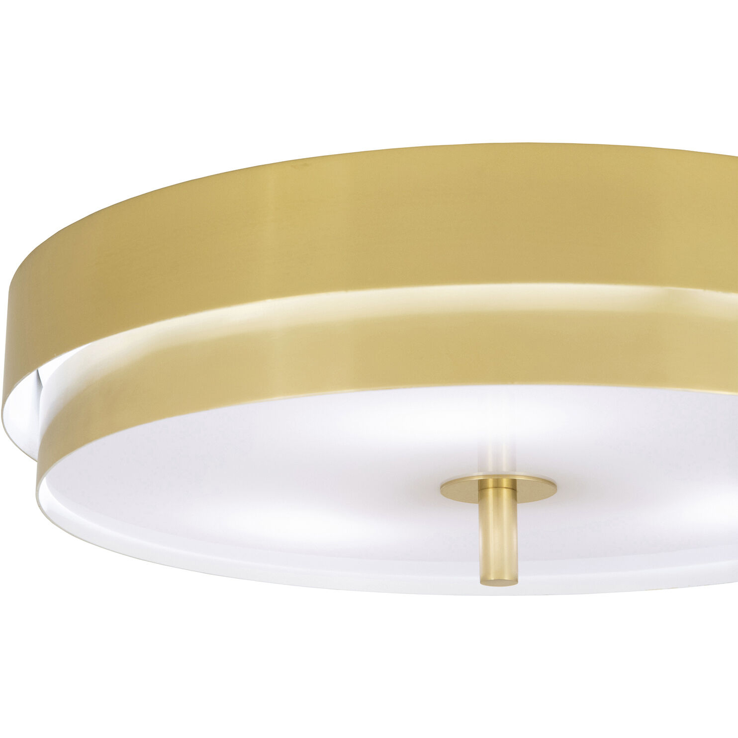 Elliott LED 16 inch Modern Brass Flush Mount Ceiling Light