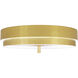 Elliott LED 16 inch Modern Brass Flush Mount Ceiling Light