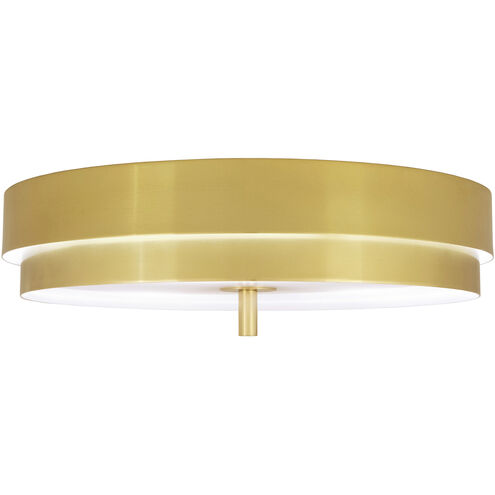 Elliott LED 16 inch Modern Brass Flush Mount Ceiling Light