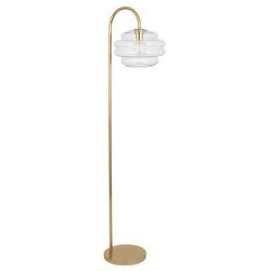Horizon 63 inch 100.00 watt Modern Brass / Clear Glass Floor Lamp Portable Light