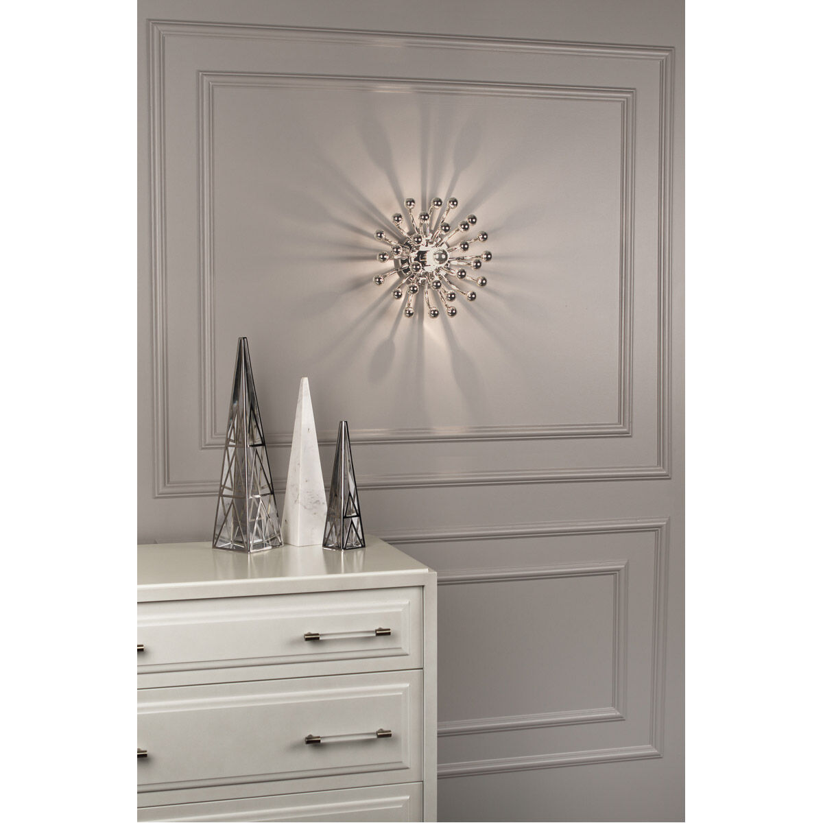 Robert Abbey S1305 Anemone 1 Light 15 inch Polished Nickel