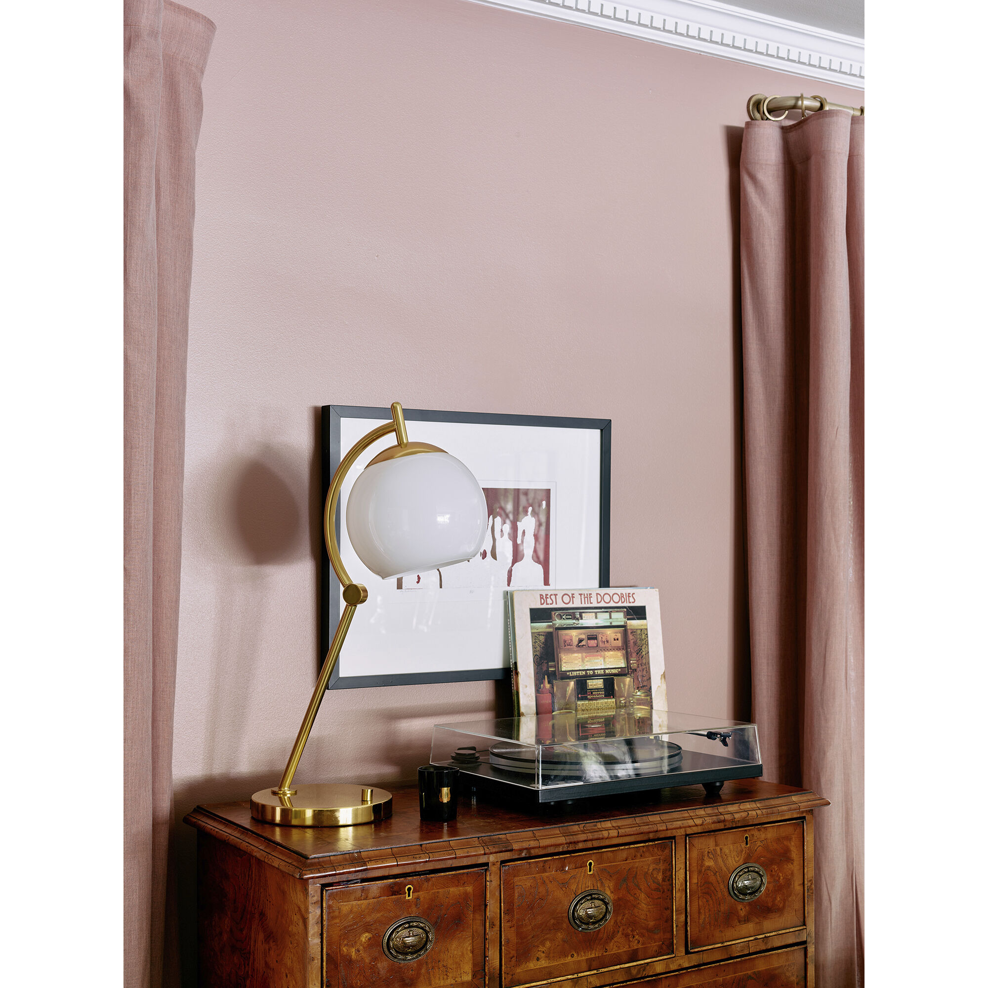 Nova 23.5 inch 100 watt Modern Brass Table Lamp Portable Light