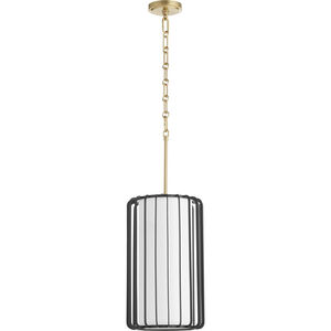 Tuxedo 1 Light 10.5 inch Black Pendant Ceiling Light, Small