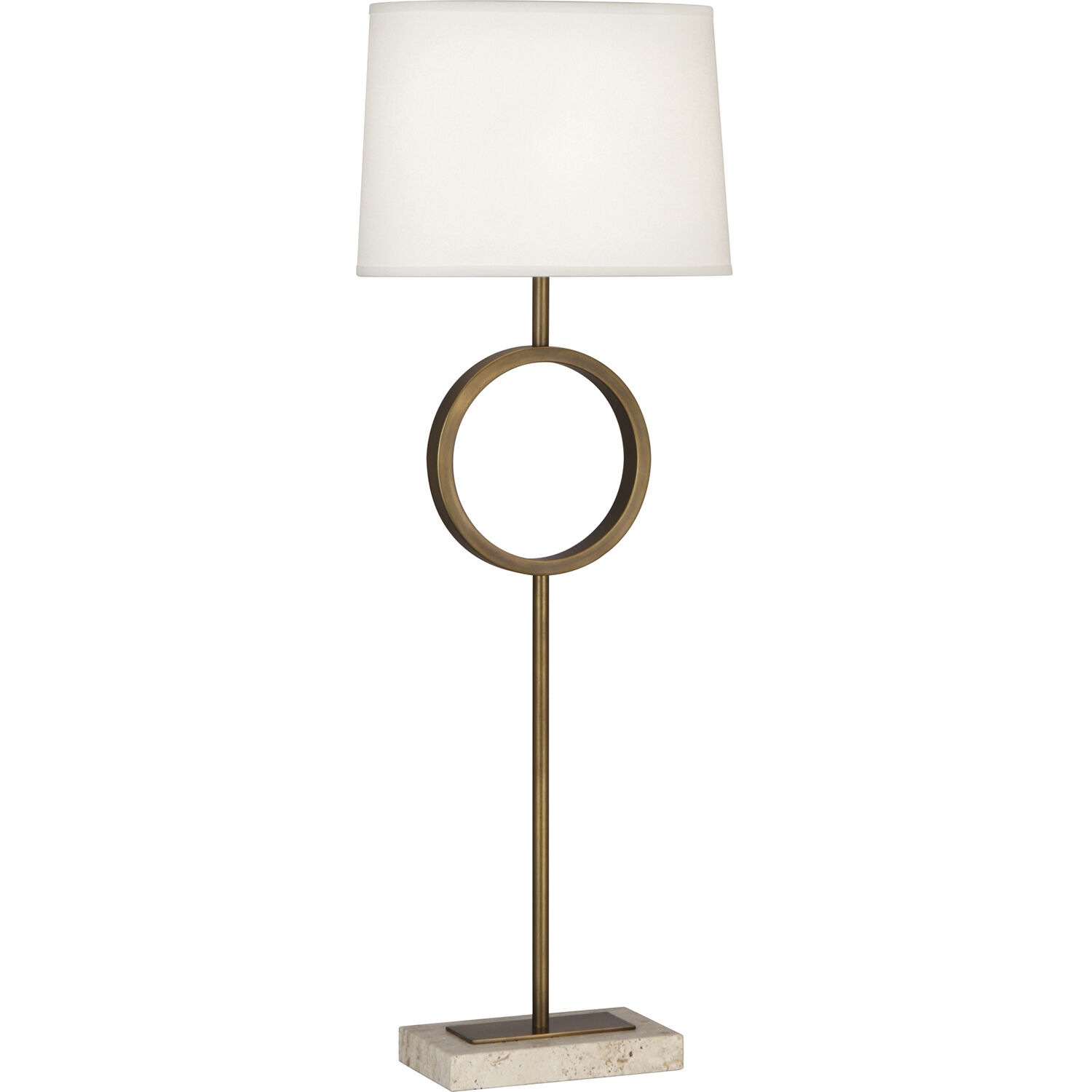 Logan 29.75 inch 60 watt Aged Brass Table Lamp Portable Light in Fondine