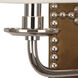 Williamsburg Lightfoot 2 Light 13.5 inch English Ochre Wall Sconce Wall Light in Polished Nickel
