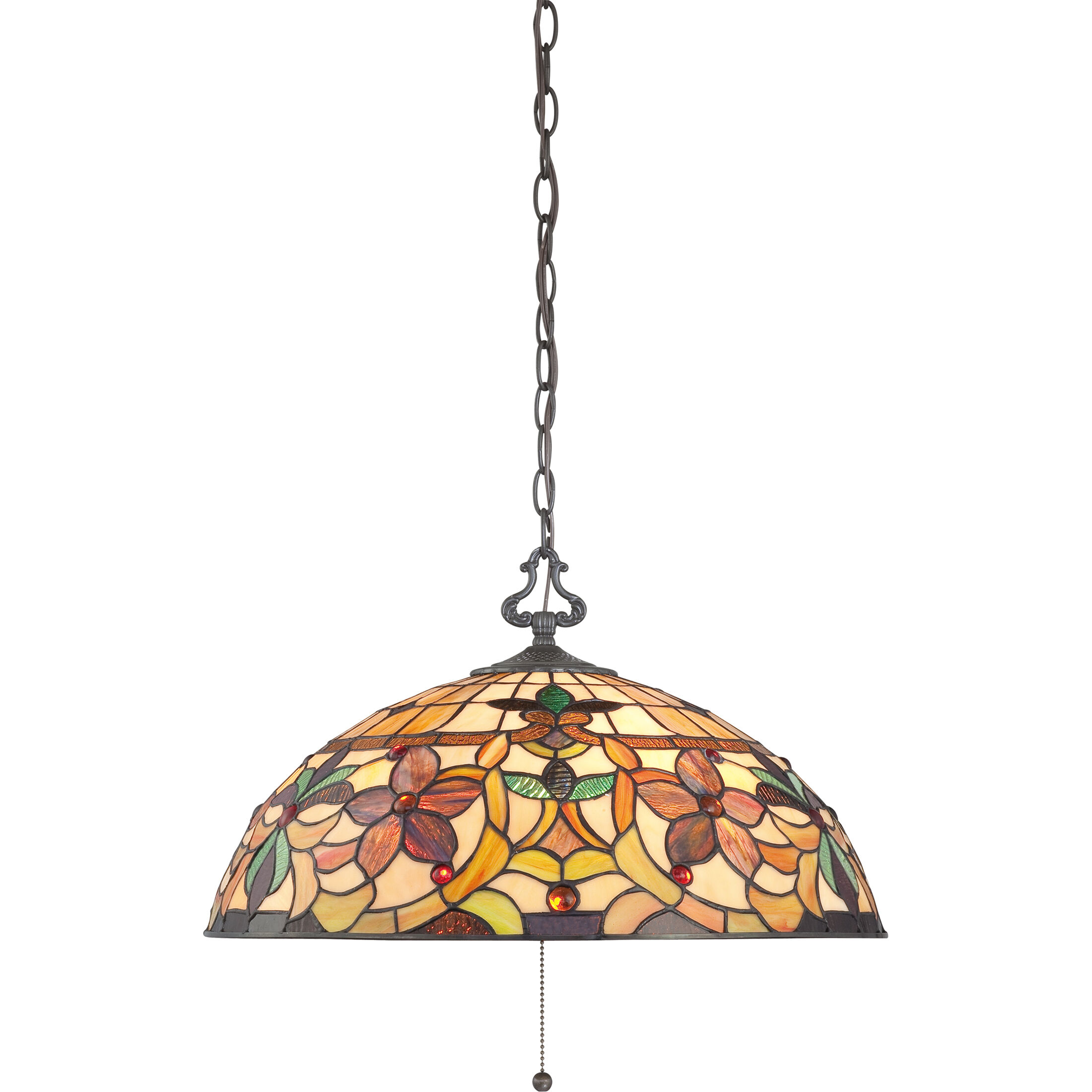 Kami 3 Light 20 inch Vintage Bronze Pendant Ceiling Light, Naturals