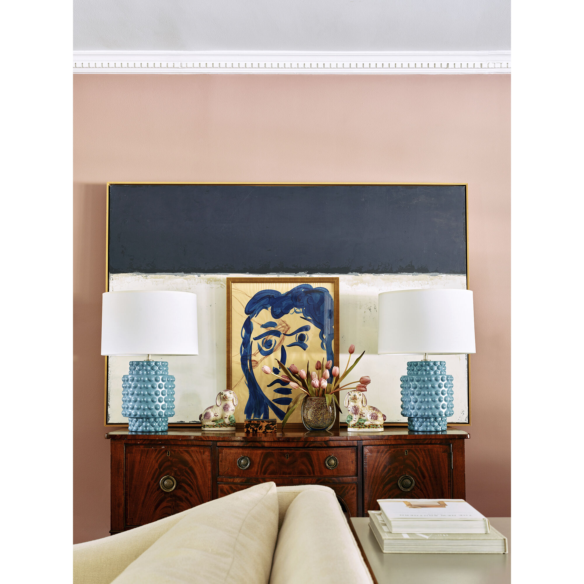 Small Dolly 21.38 inch 150.00 watt Steel Blue Accent Lamp Portable Light in Fondine