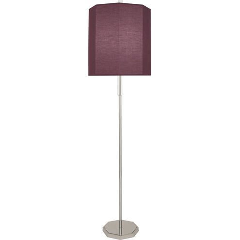 Kate 66.25 inch 150.00 watt Polished Nickel Floor Lamp Portable Light in Vintage Wine