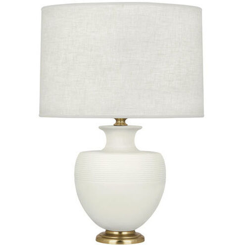 Michael Berman Atlas 25.25 inch 150.00 watt Matte Lily Table Lamp Portable Light in Modern Brass