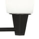 Wheatley 3 Light 17.25 inch Deep Patina Bronze Wall Sconce Wall Light in Cased White Glass