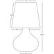 June 30.75 inch 150.00 watt Matte Smoky Taupe Table Lamp Portable Light in Buff Linen