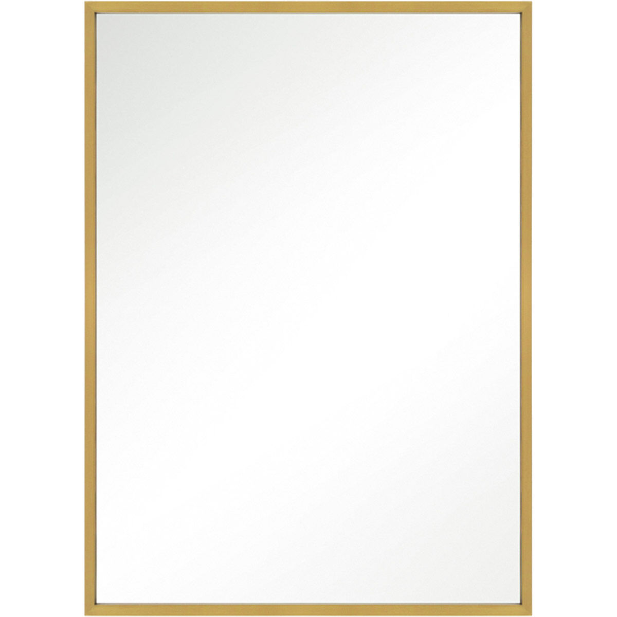 Kit 36 X 24 inch Burnished Brass Mirror, Rectangular