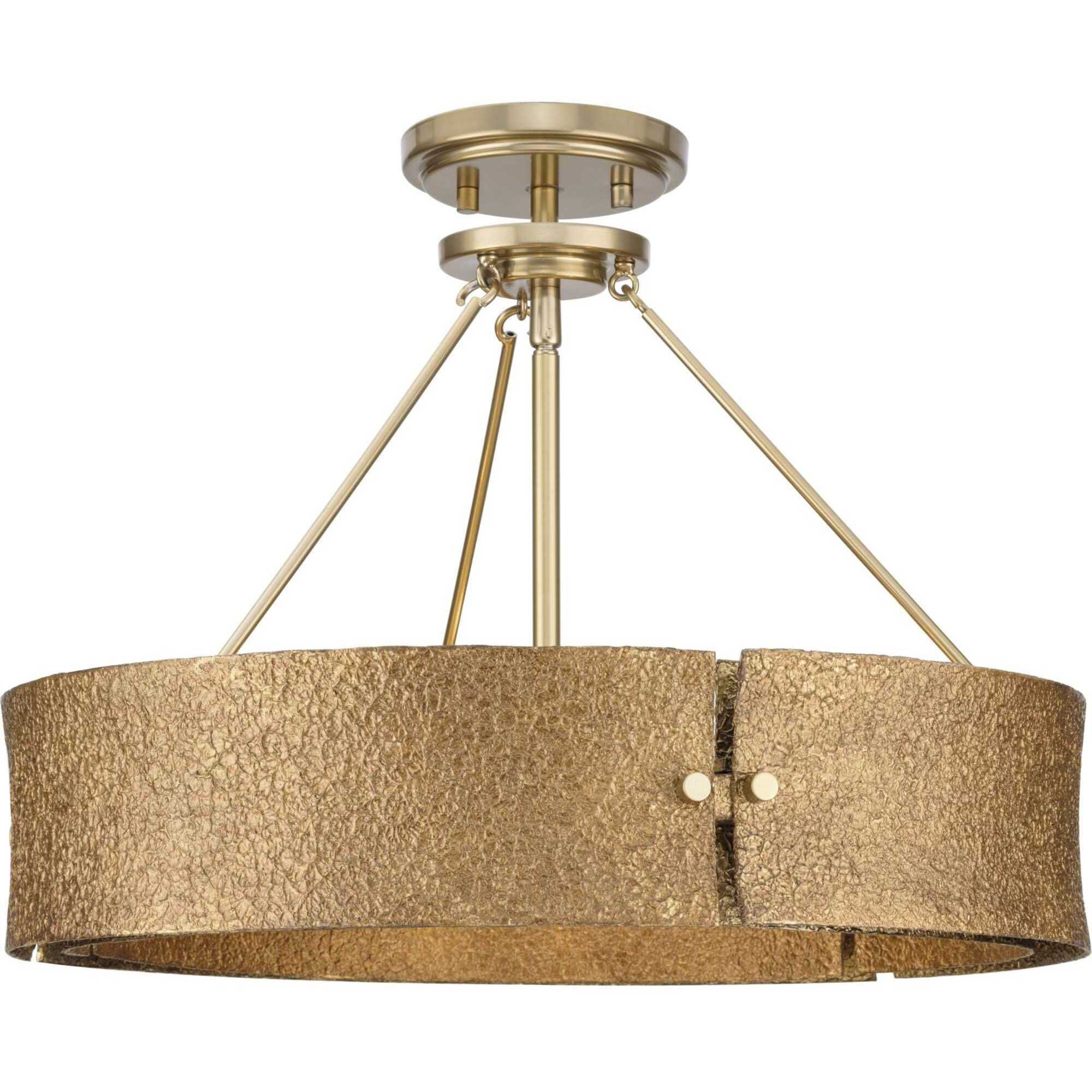 Lusail 4 Light 19 inch Soft Gold Pendant Ceiling Light, Design Series
