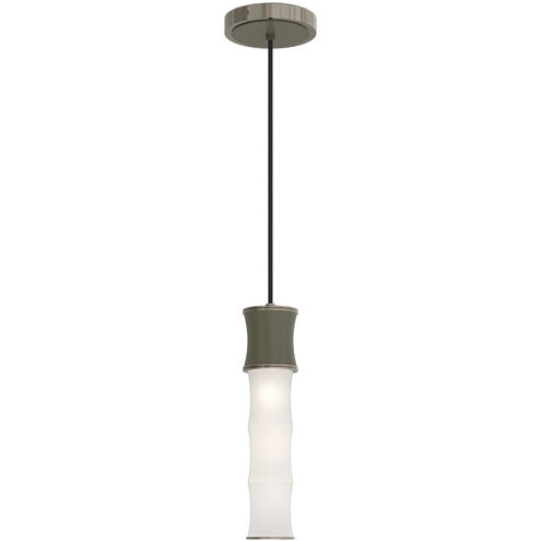 Kane 1 Light 5 inch Smokey Taupe with Polished Nickel Pendant Ceiling Light in Smoky Taupe