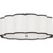 Axis 4 Light 24 inch Blackened Antique Nickel Flushmount Ceiling Light