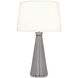 Pearl 29.38 inch 150.00 watt Smoky Taupe Table Lamp Portable Light in Polished Nickel, Fondine