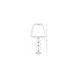 Williamsburg Orlando 31 inch 150.00 watt Clear Crystal / Modern Brass Table Lamp Portable Light