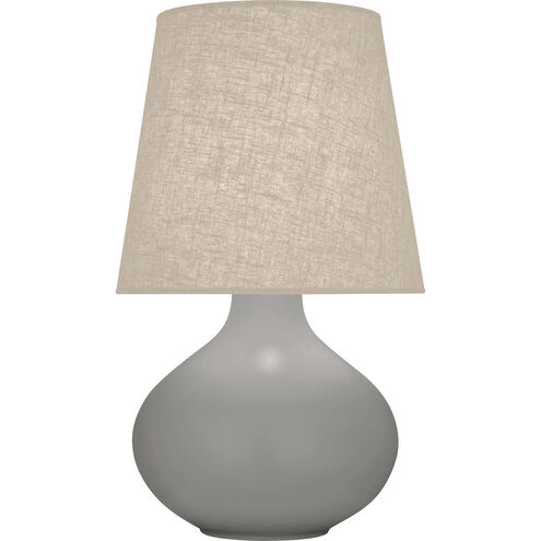 June 30.75 inch 150.00 watt Matte Smoky Taupe Table Lamp Portable Light in Buff Linen