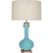 Athena 31.63 inch 150.00 watt Egg Blue Table Lamp Portable Light